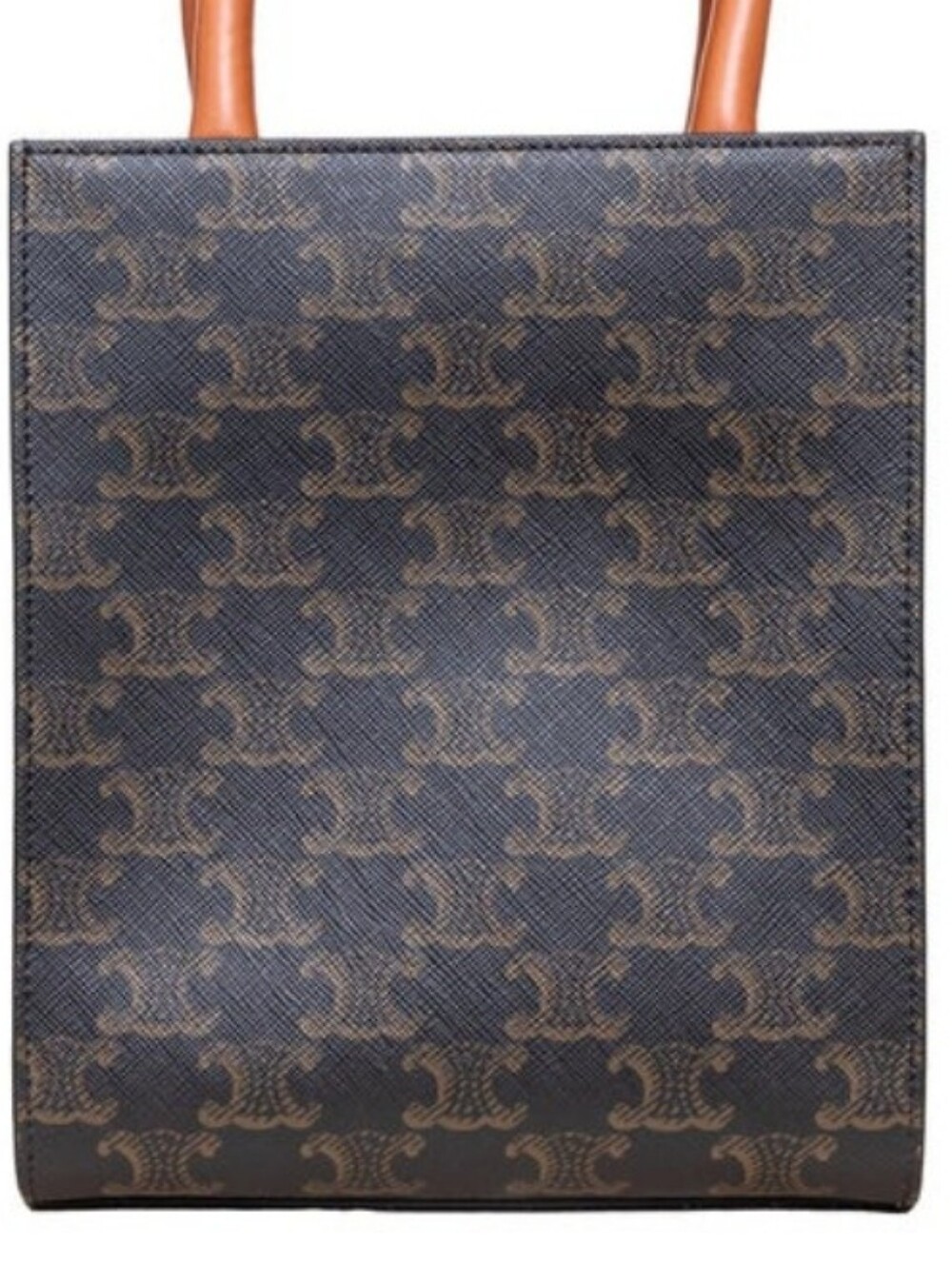 BRAND NEW!!! Celine Triomphe Canvas Calfskin Mini Vertical Cabas Tan - Picture 10 of 16